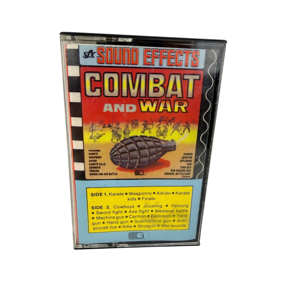 SFX Sound Effects Combat and War Cassette Tape C4619 RTV Communications Group